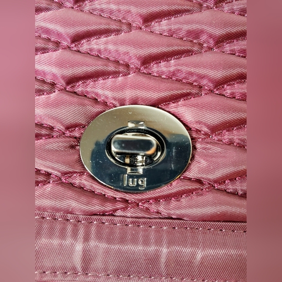 Lug Allegro NWOT Quilted Burgendy Crossbody Bag Outdoor Athleisure Travel Boho - Picture 3 of 16